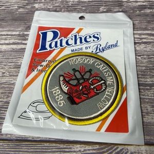 1885 Shoes Nobody Calls ME Yellow patch